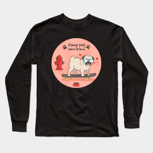 Funny Pug Long Sleeve T-Shirt